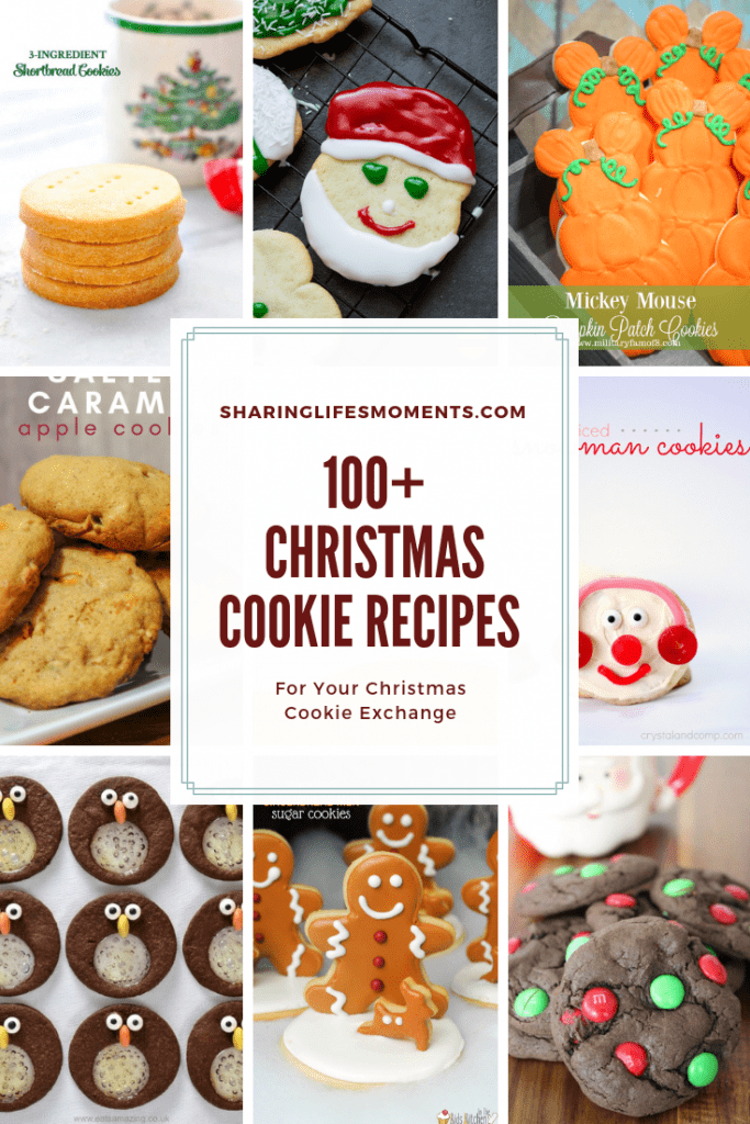 100+ Christmas Cookie Recipes for your Christmas Cookie Exchange brought to you by Sharinglifesmoments.com. Don't miss out these bloggers awesome recipes!