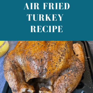 Make your family Thanksgiving turkey in under three hours and have it crispy, juicy, and delicious. Check out our Oven Air Fried Turkey recipe here. #sharinglifesmoments #recipe #Thanksgivingrecipes #cooking