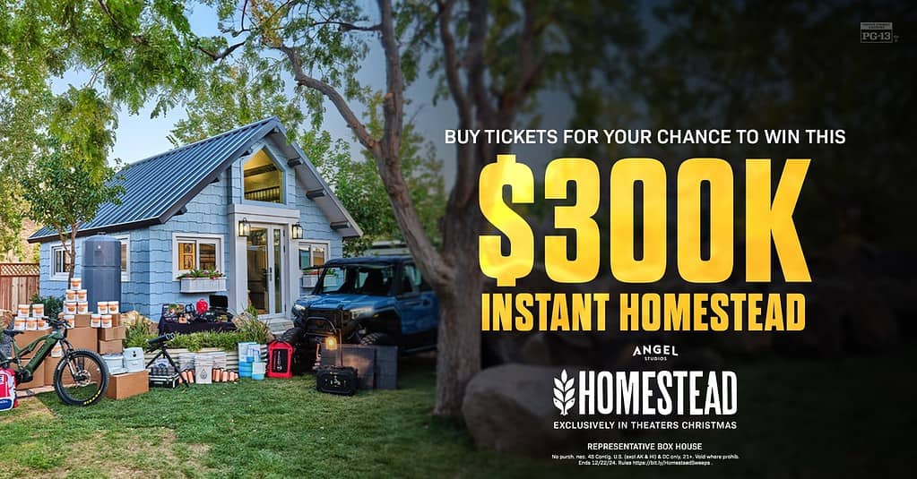 Mark your calenders to go see the Homestead movie and then come home and watch the series. Learn more here and join the massive giveaway. #HomesteadMovie #HomesteadTVSeries #HomesteadGiveaway #HomesteadPartner