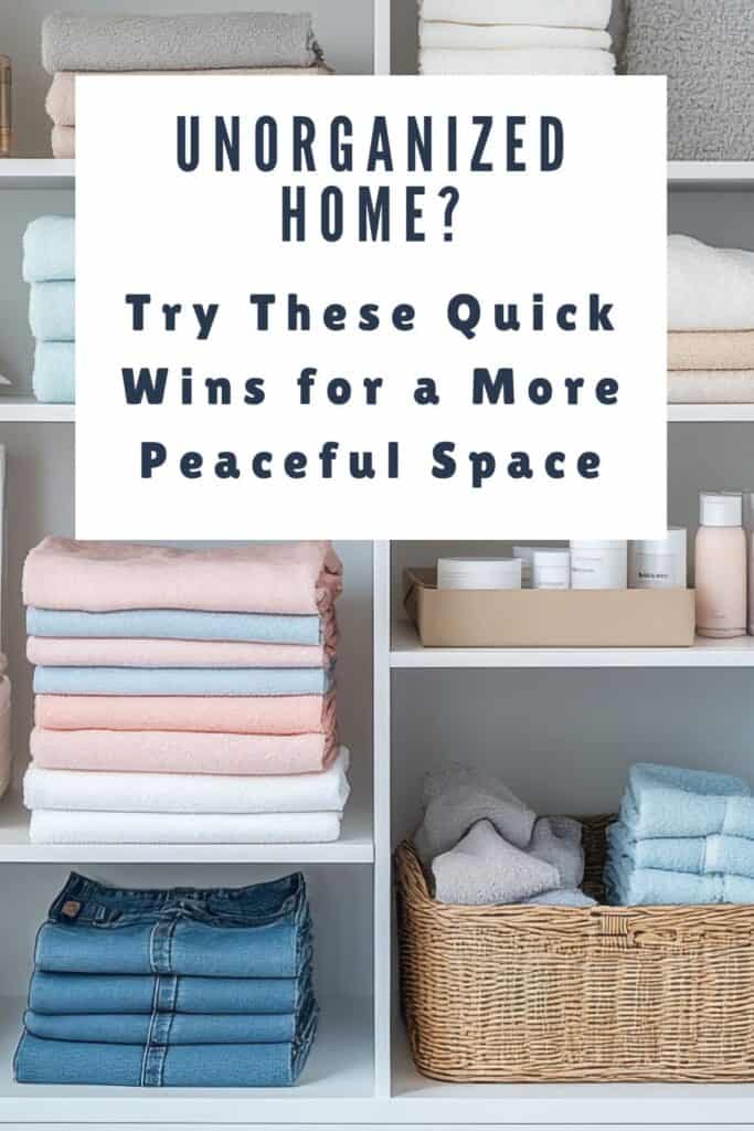 Unorganized Home? Try These Quick Wins for a More Peaceful Space 1 Unorganized Home? Try These Quick Wins for a More Peaceful Space 1