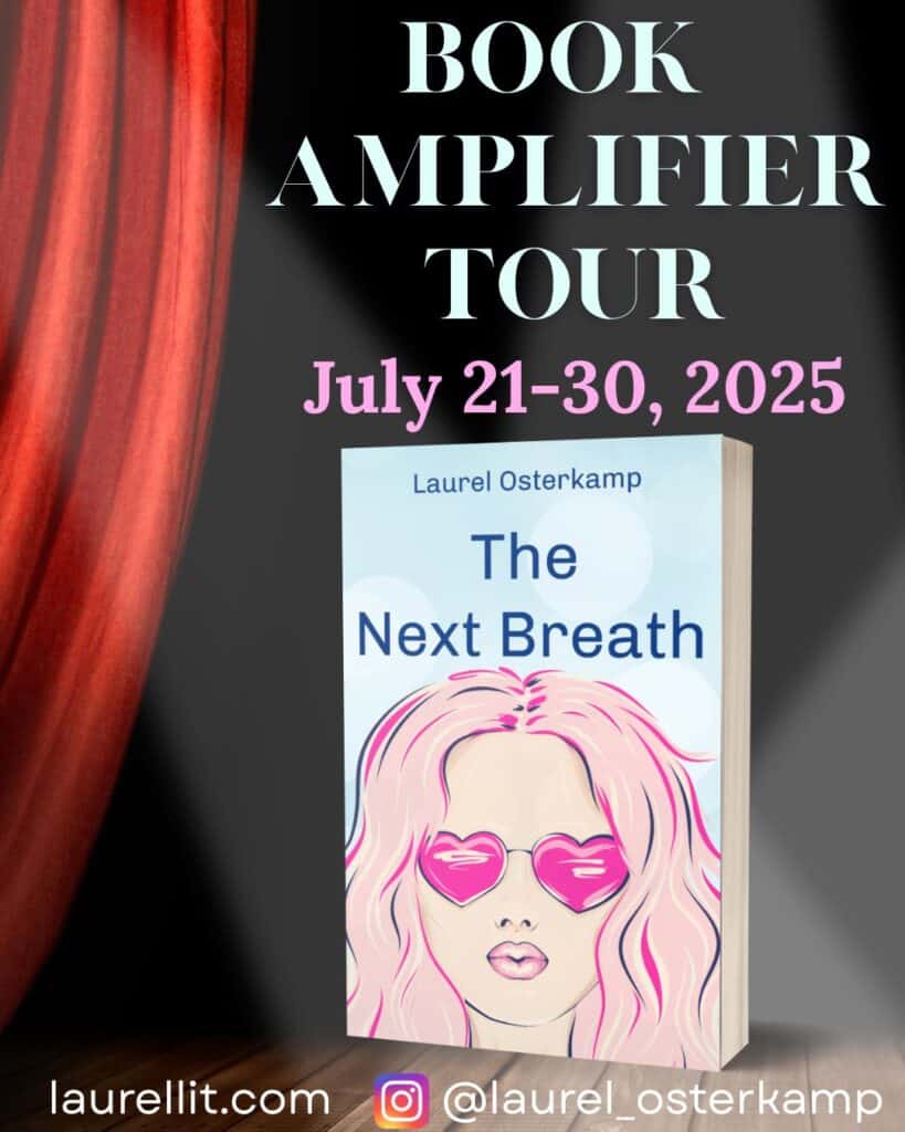 Thoughtful book tour announcement with focus on reading, book lovers, and author Laurel Osterkamp.