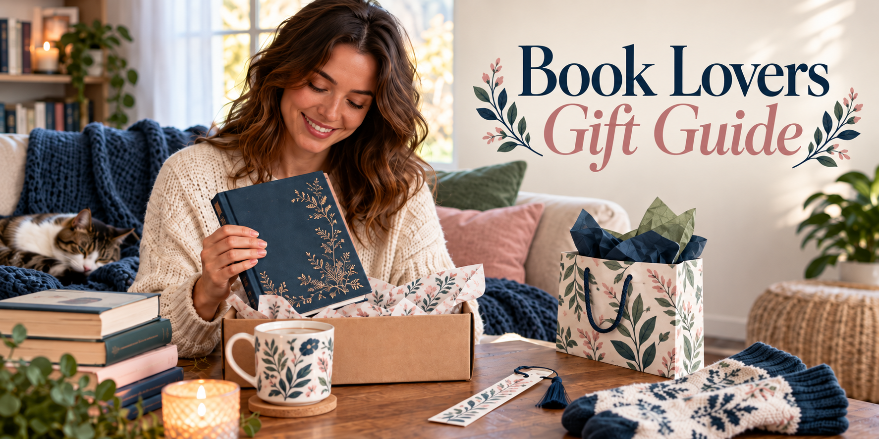 Book Lovers Gift Guide with thoughtful gift ideas for readers.