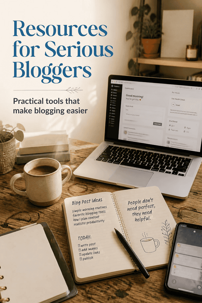 Blogging gets a whole lot easier when you stop trying to piece everything together on your own. I’ve gathered practical blogging resources, tools, and tips that can help you stay organized, create better content, and keep your blog moving forward without adding more chaos to your plate. Whether you’re growing an established blog or finally ready to take yours more seriously, start here.