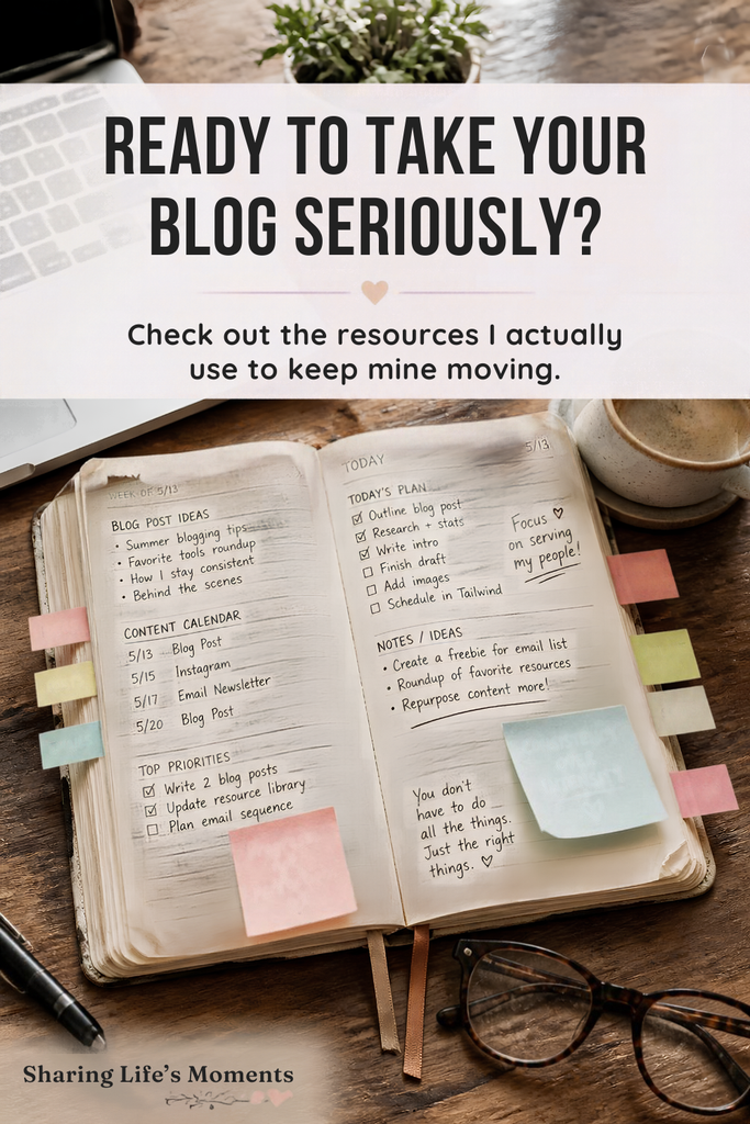 Blogging gets a whole lot easier when you stop trying to piece everything together on your own. I’ve gathered practical blogging resources, tools, and tips that can help you stay organized, create better content, and keep your blog moving forward without adding more chaos to your plate. Whether you’re growing an established blog or finally ready to take yours more seriously, start here.