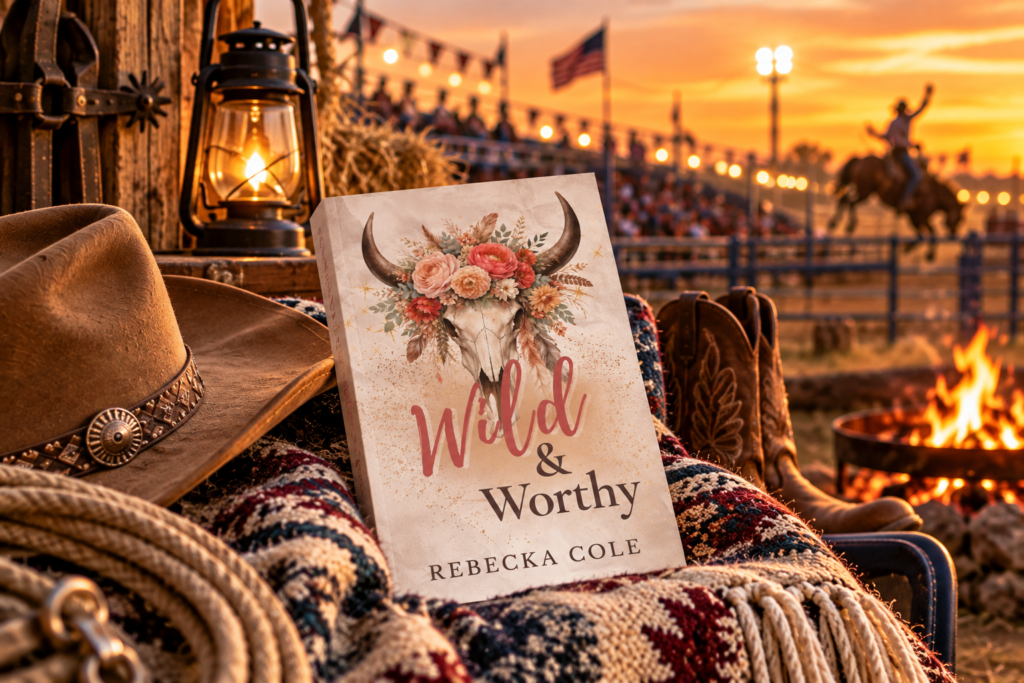 Read my Wild & Worthy book review by Rebecka Cole, a passionate rodeo romance filled with undeniable chemistry, family drama, second chances, and love.